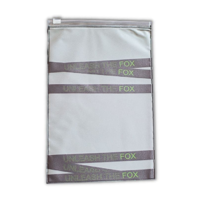 custom printed matte frosted ziplock bags pvc zip lock bags for clothes  packaging