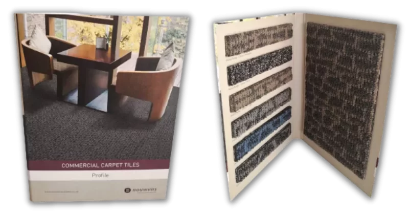 2 Part Sample Folder For Carpet & Flooring